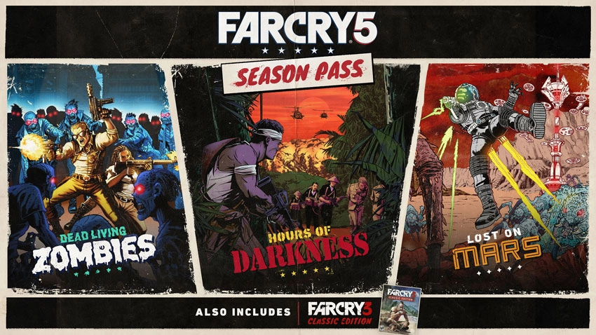 Le season Pass de Far Cry 5 se pr�cise avec trois aventures distinctes