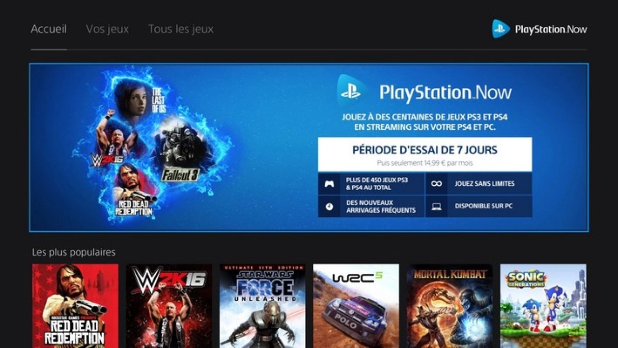 Le PlayStation Now de Sony propose une nouvelle interface et baisse son prix � 14.99 � par mois