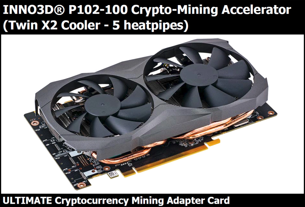 NVIDIA P102-100 : Une premi�re carte d�di�e au Mining avec Inno 3D