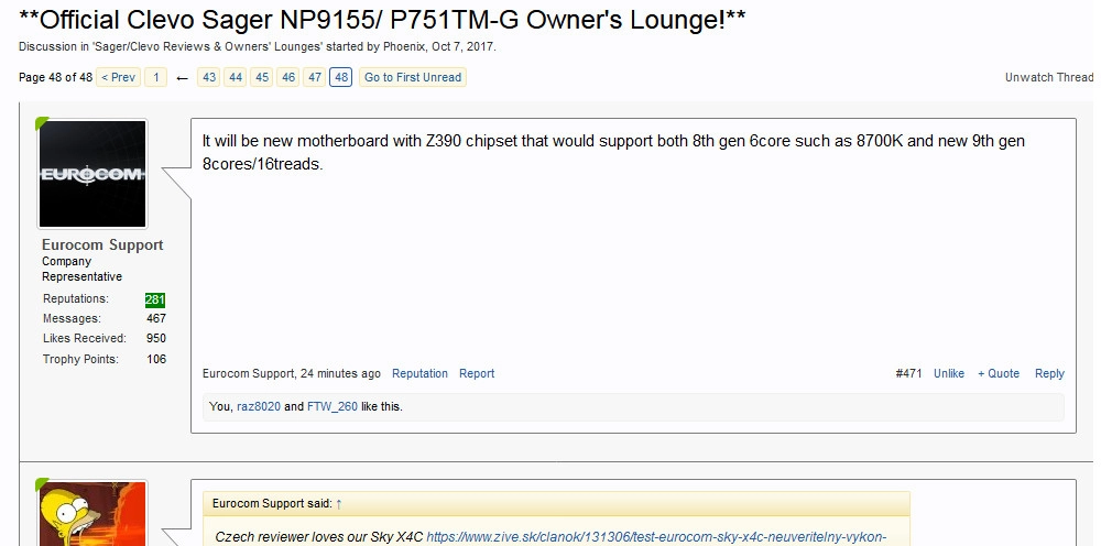 Il semblerait bien que les processeurs Intel de 9 �me g�n�rations seront en 8 Cores et 16 Threads