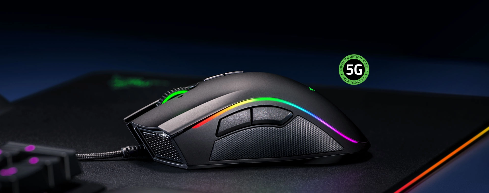 Razer fait �voluer sa souris Mamba en Elite avec un capteur optique 5G