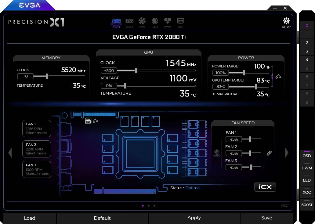EVGA d�voile Precision X1, son nouvel outil qui remplace Precision XOC
