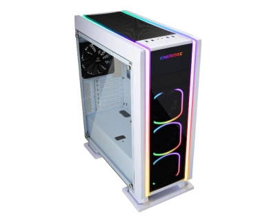 Enermax d�cline son boitier Saberay en blanc, toujours avec du RGB