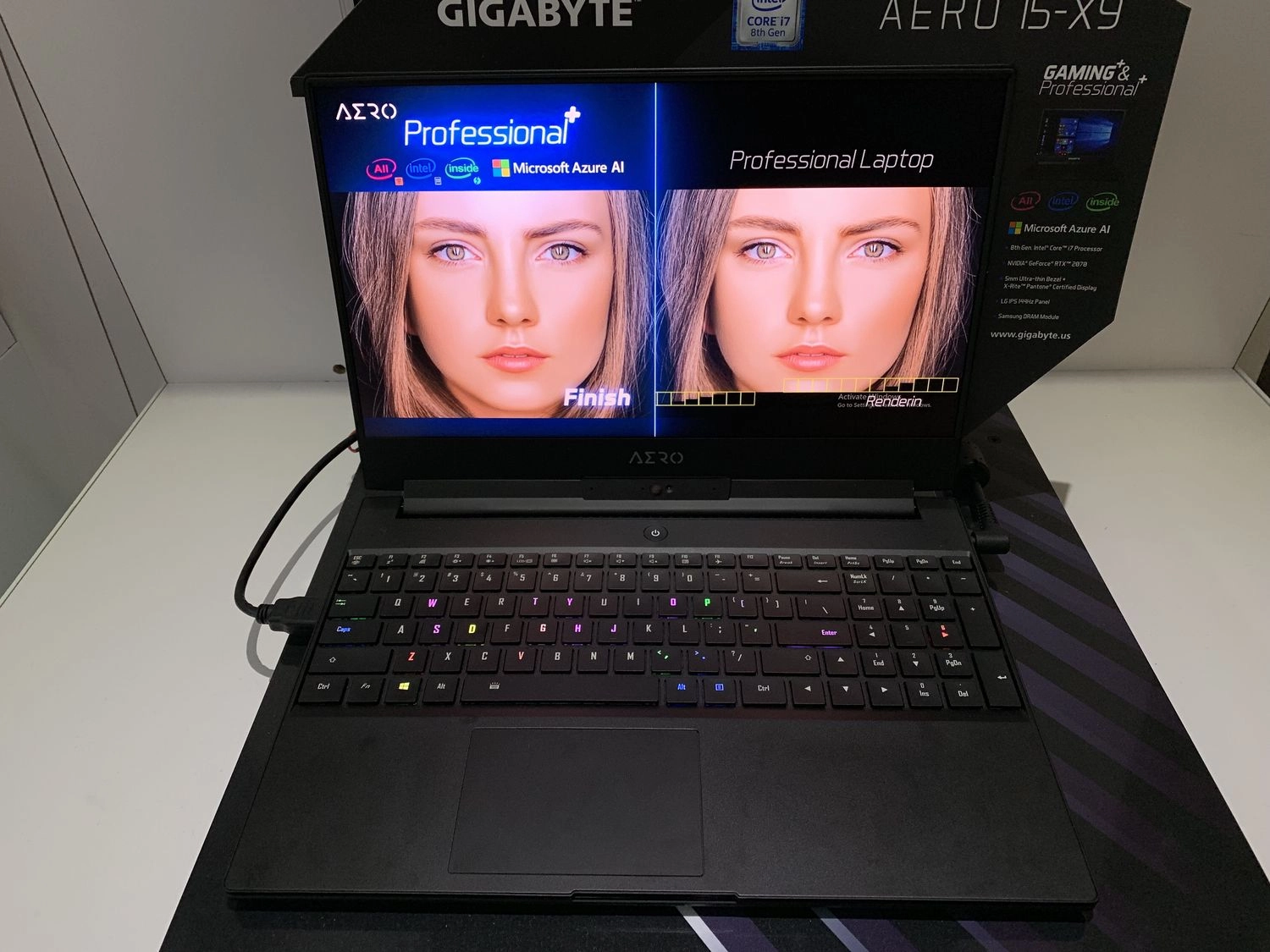 CES 2019 : D�bauche de puissance pour le nouvel AERO 15X de GIGABYTE