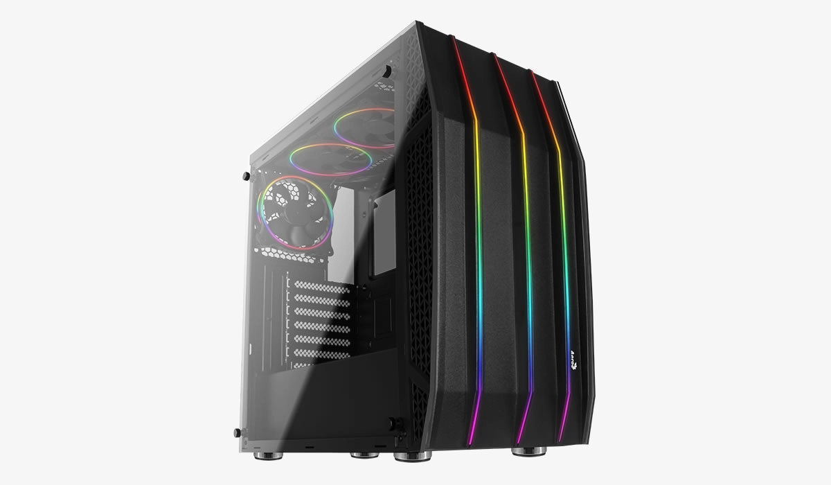 RGB et verre tremp� pour le boitier Aerocool Klaw