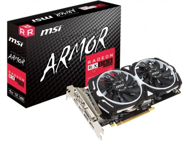 MSI propose �galement de d�rangeantes RX 580 avec 2048 SP