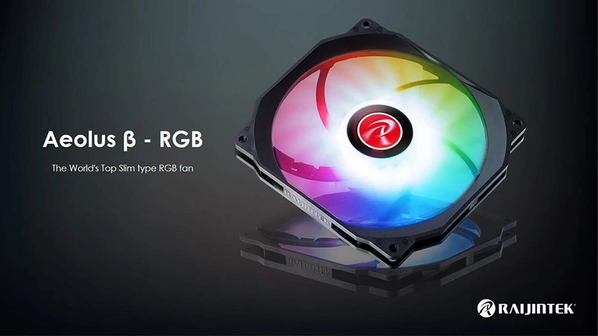 Aeolus β-RGB, du ventilateur fin RGB pour RAIJINTEK