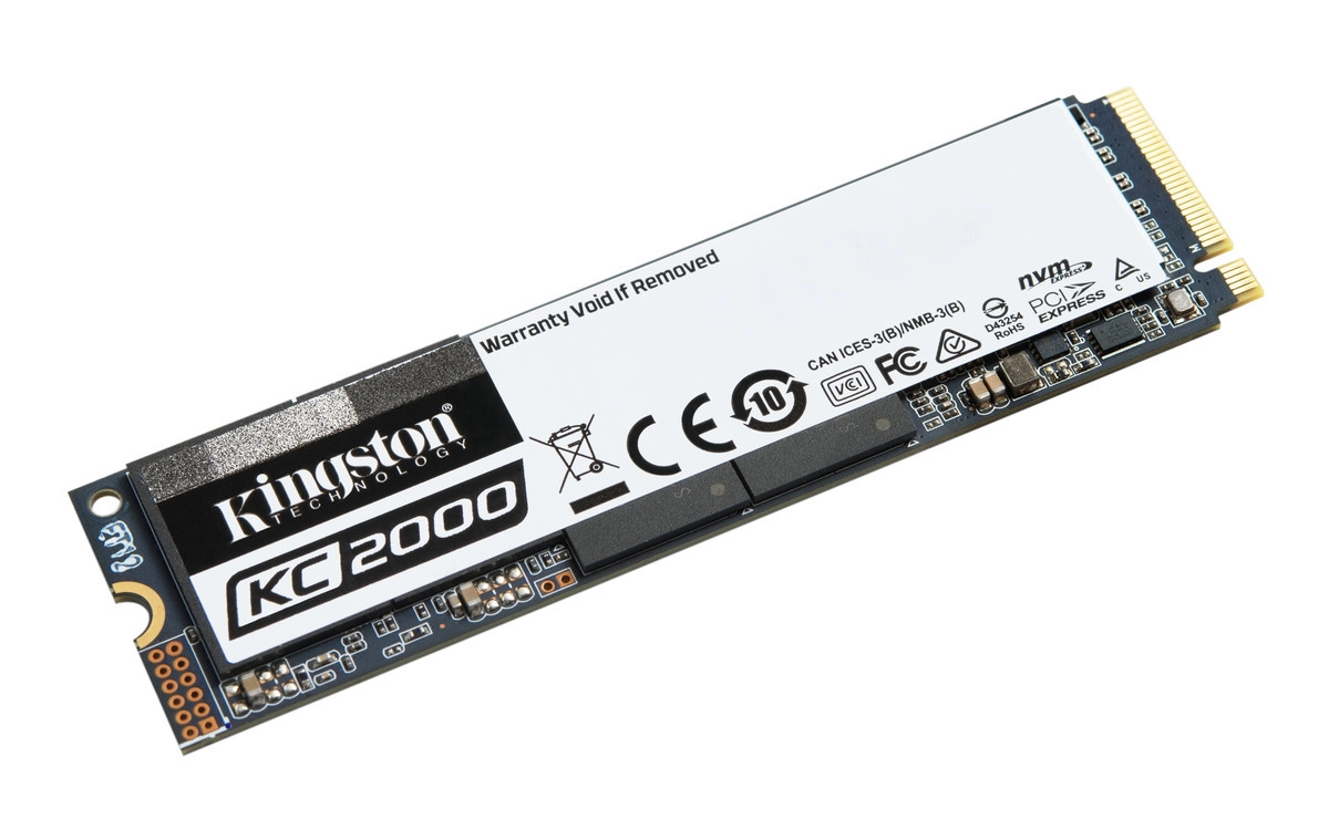 Kingston annonce un nouveau SSD NVMe M.2, le KC2000 � 3200 Mo/sec