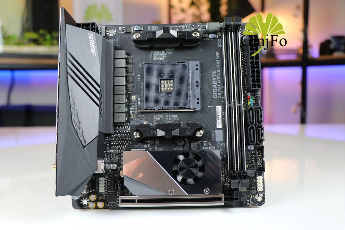 GinjFo teste la carte m�re ITX GIGABYTE X570 I Aorus Pro WiFi