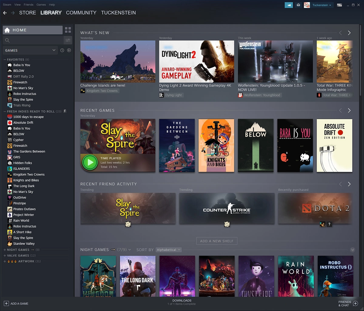 La plateforme dématérialisée Steam s'offre une nouvelle interface