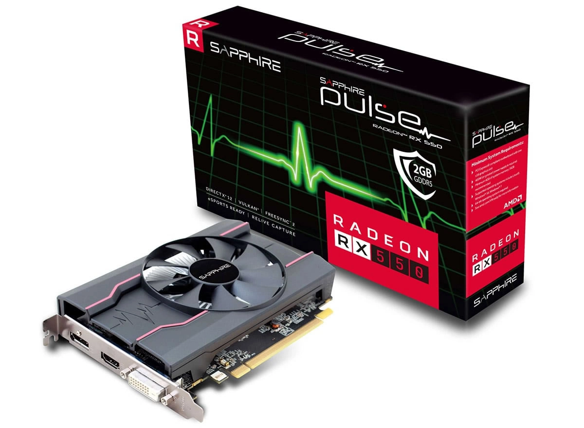 Une RX 550 (presque) single slot chez Sapphire