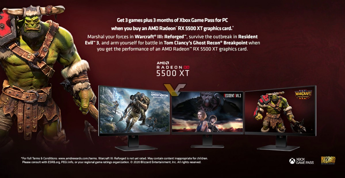 AMD va offrir jusqu'� trois jeux avec ses RX 5000