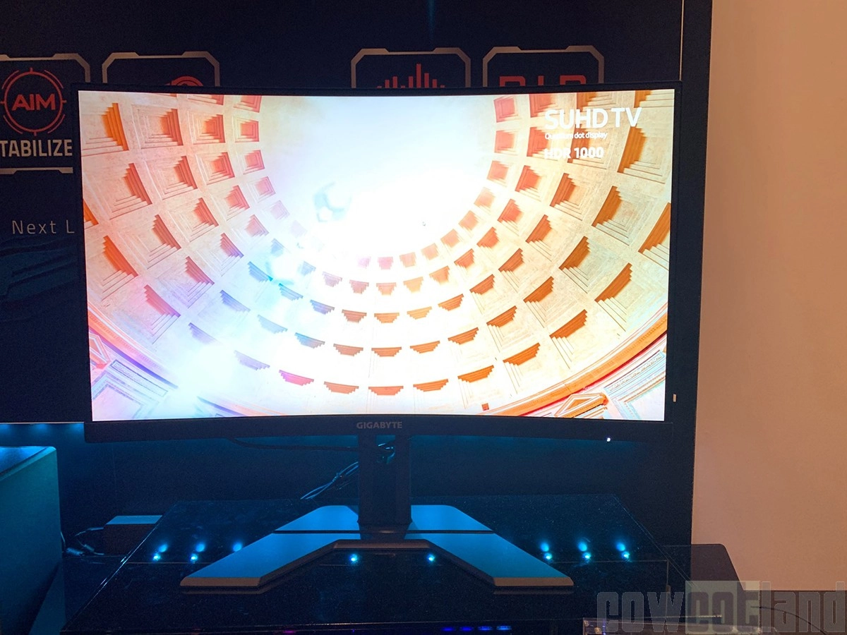 CES 2020 : Aorus G27QC, un nouvel �cran QHD � 165 Hz chez GIGABYTE