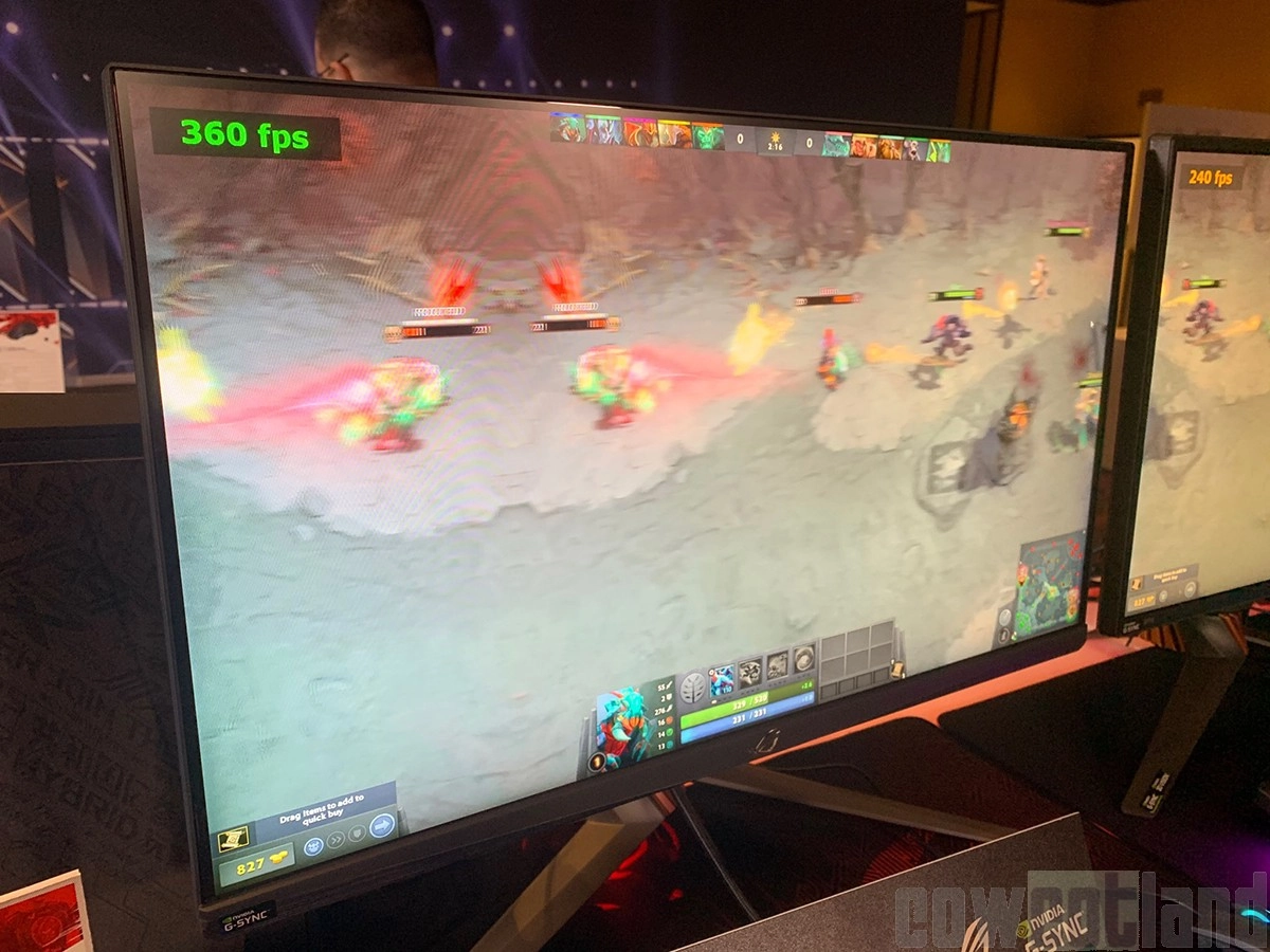 CES 2020 : Un premier �cran de chez Asus en 360 Hz et dot� d'une puce G-Sync