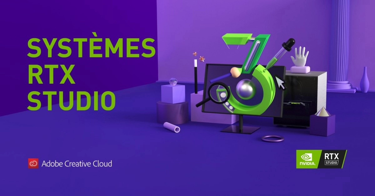 Nvidia offre trois mois d'Adobe Creative Cloud avec son programme RTX Studio