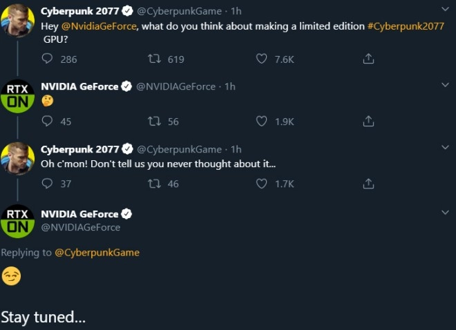 L'�vocation d'une potentielle RTX �dition Cyberpunk 2077 enflamme les r�seaux sociaux