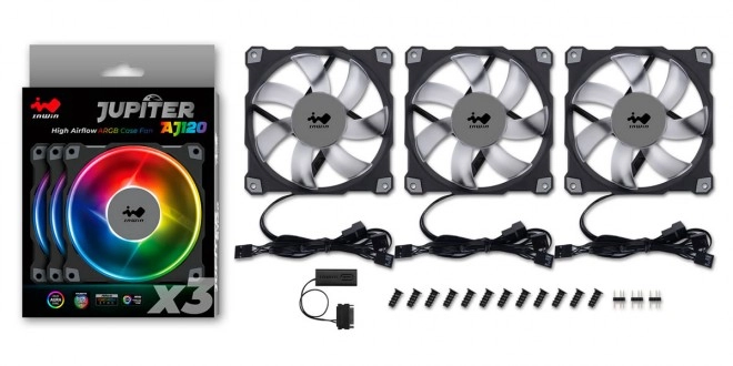 InWin officialise ses ventilateurs Jupiter AJ120, avec tout plein de diodes