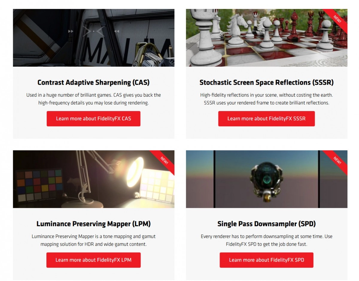 Retour d'AMD GPUOpen avec nouvelle suite FidelityFX �tendue, nouveaux outils et nouvelles d�mos