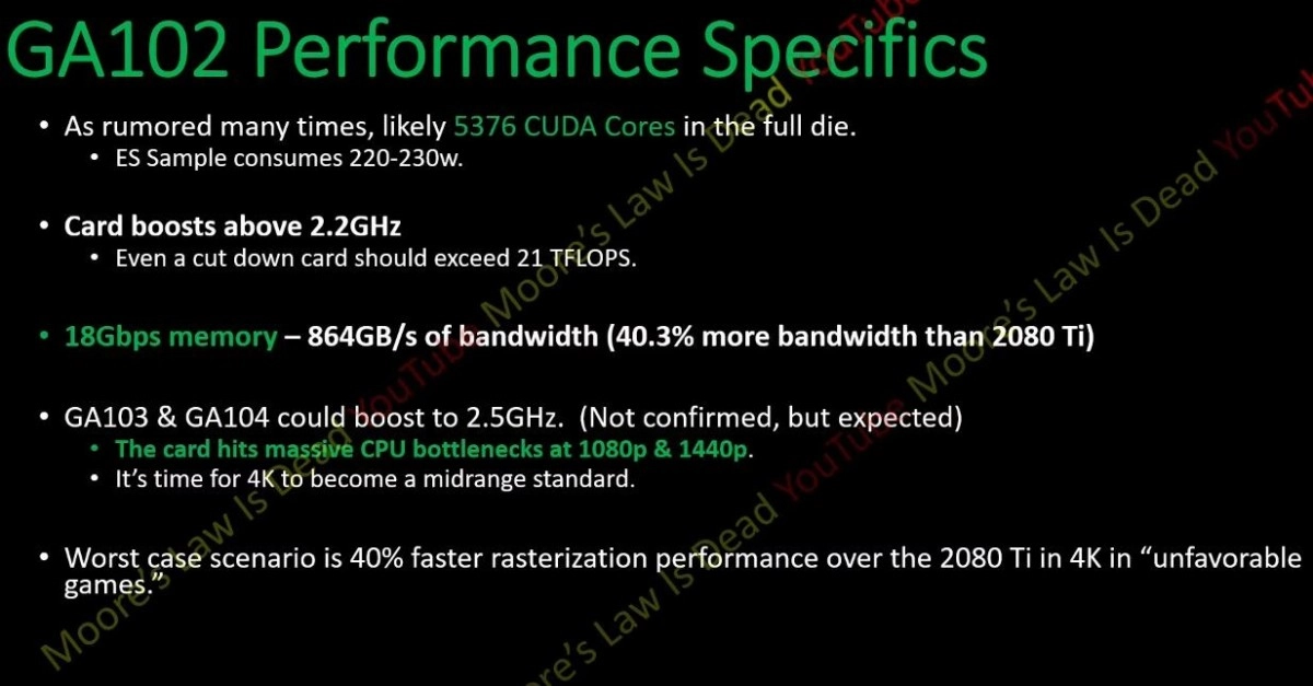 Des rumeurs tr�s compl�tes sur les futures RTX 3000 de Nvidia