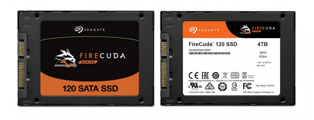 Seagate annonce son SSD SATA FireCuda 120 � destination des Gamers