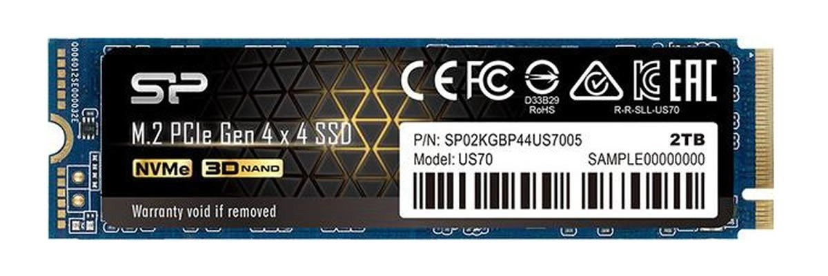 Silicon Power passe aussi � 5000 Mo/sec avec son SSD PCI Express 4.0 US70