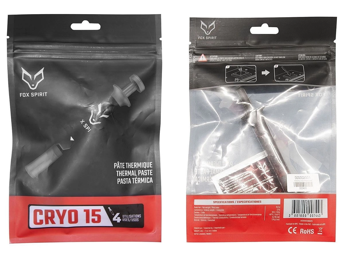 Fox Spirit ajoute de la pâte thermique à son catalogue avec la Cryo 15
