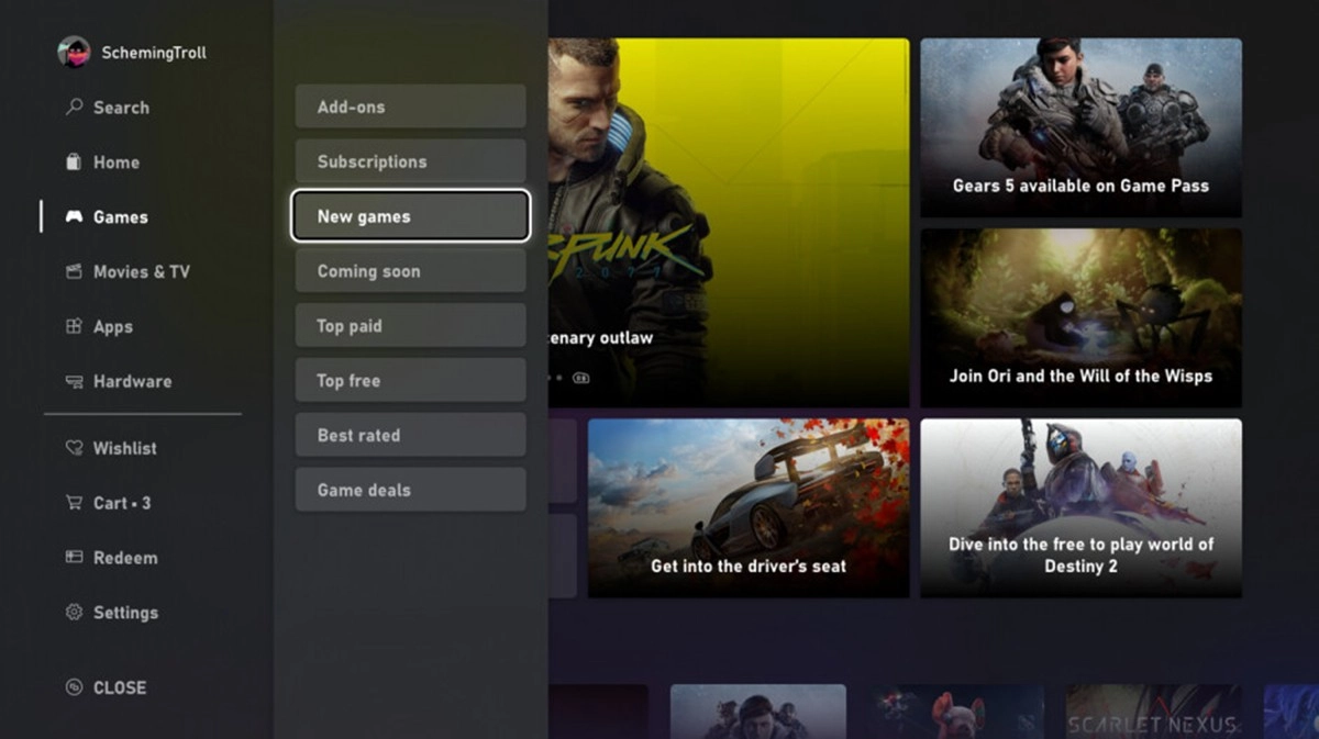 Microsoft annonce son nouveau store Xbox Overhauled