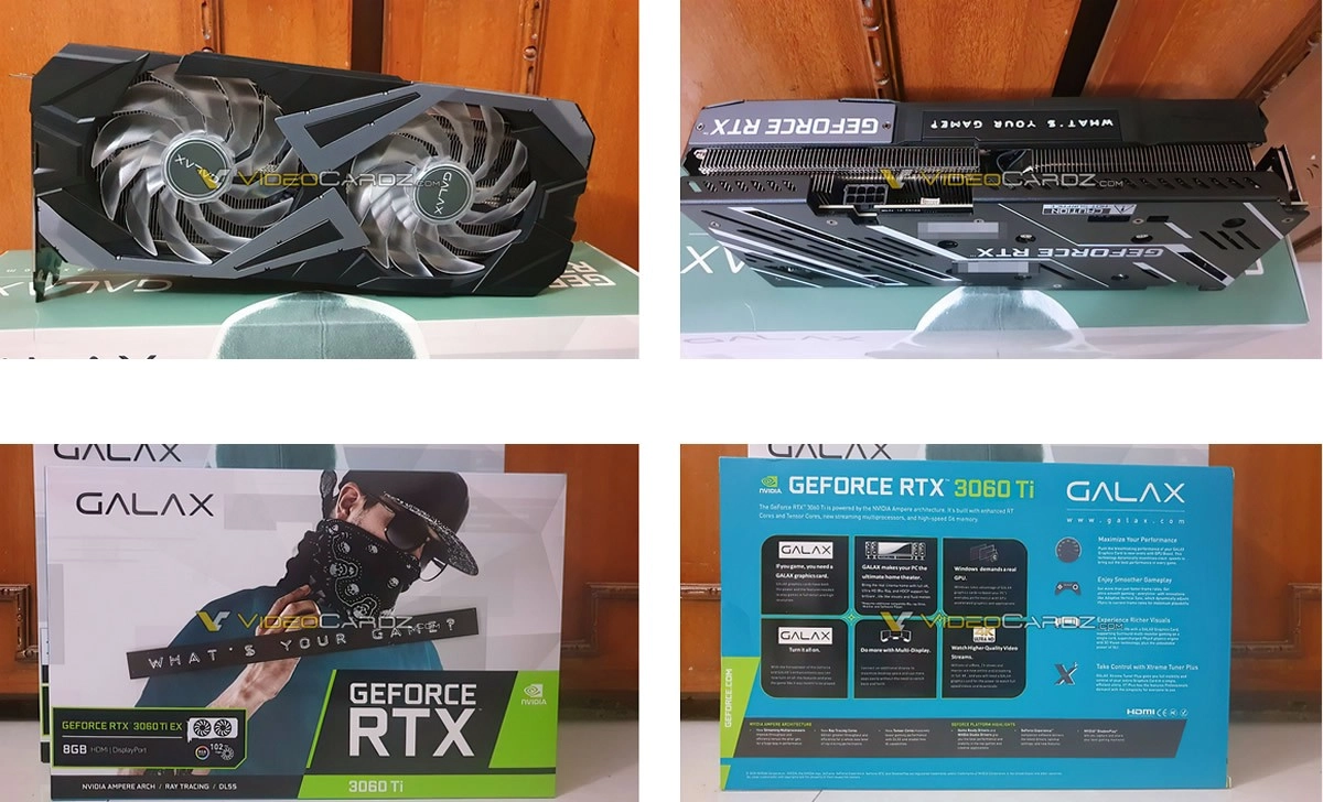 Continuons avec les photos de la GALAX GeForce RTX 3060 Ti EX