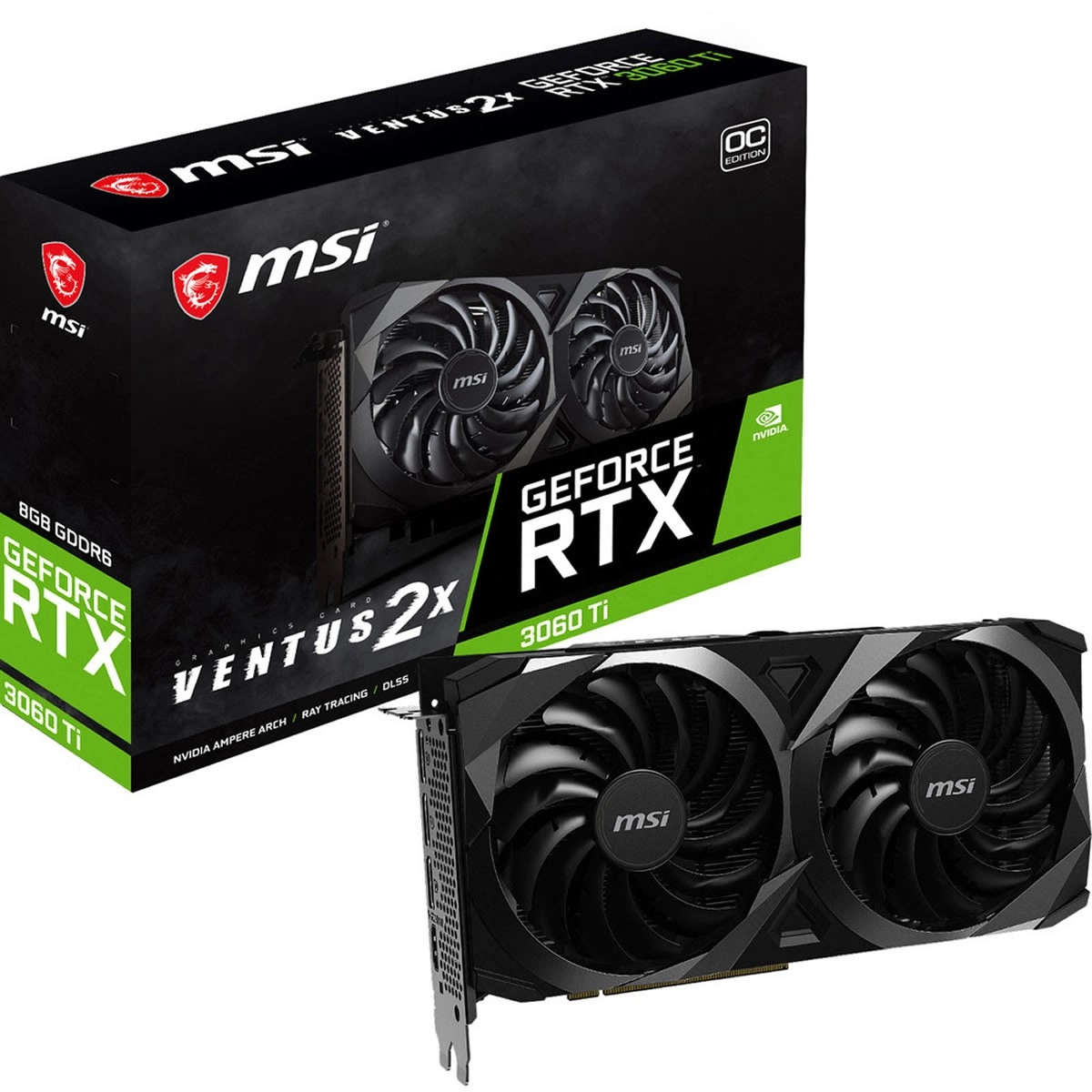 Maintenant de la MSI GeForce RTX 3060 Ti VENTUS 2X OC � 459.99 euros
