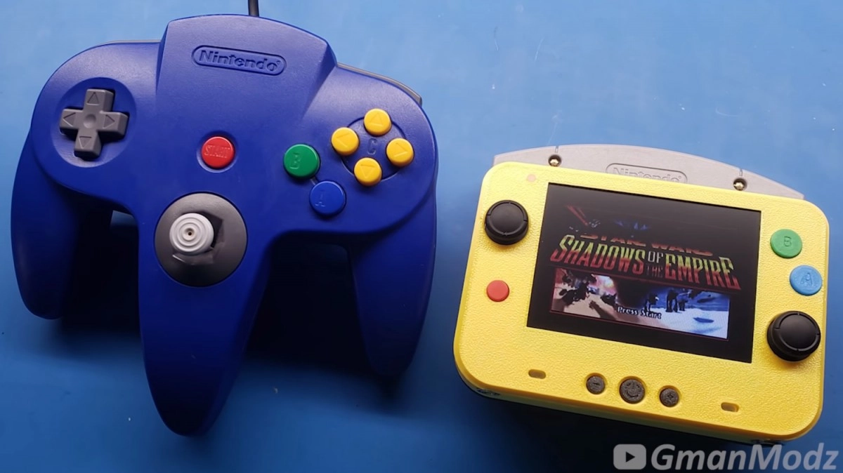 Une Nintendo 64 toute petite et portable c'est possible gr�ce � GmanModz