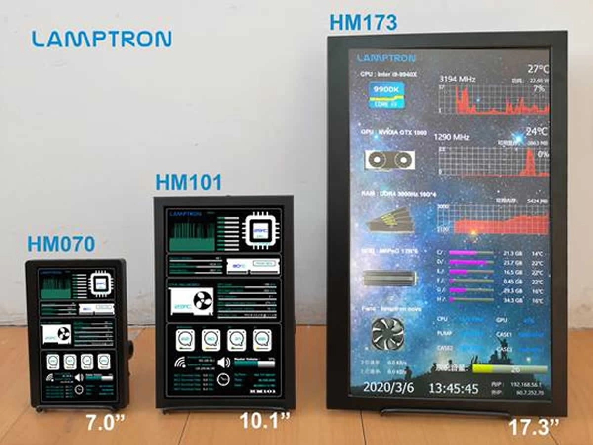 [Maj] Lamptron HM173, un �cran de 17 pouces pour r�cup�rer les informations d'AIDA64