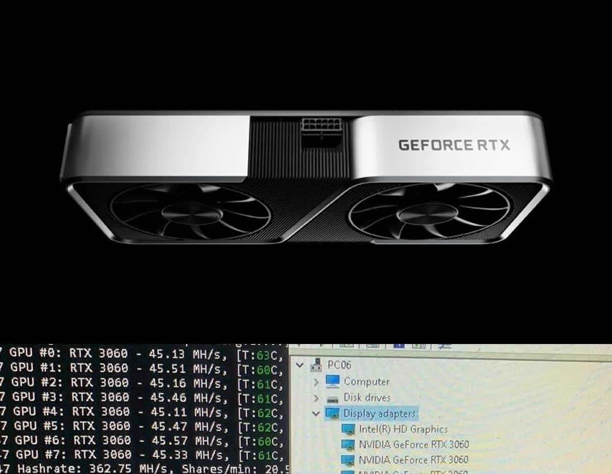 Voil�, le Hast Rate Limiter des NVIDIA GeForce RTX 3060 a �t� contourn�