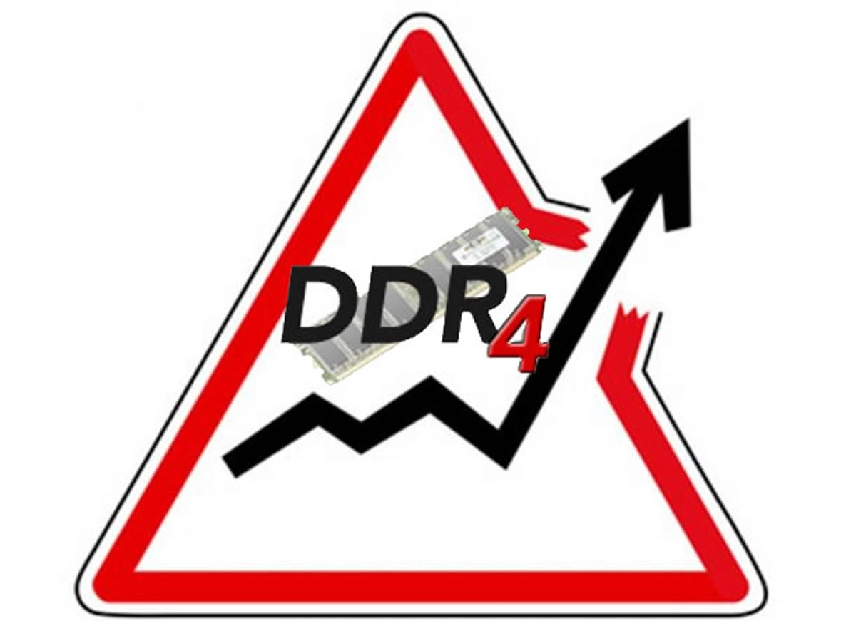 Une hausse de la m�moire DDR4 � venir sur Q2, des pr�visions de + 23 � + 28 %
