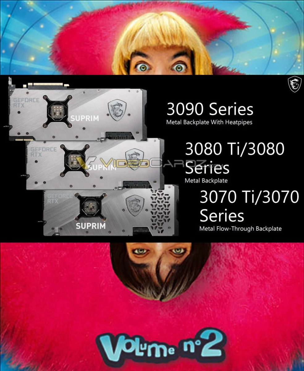 Samantha Oups Bis : Les slides des RTX 3070 Ti et 3080 Ti par MSI d�voil�s