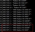Les petites AMD RADEON RX 6600 maintenant listées dans les pilotes des rouges