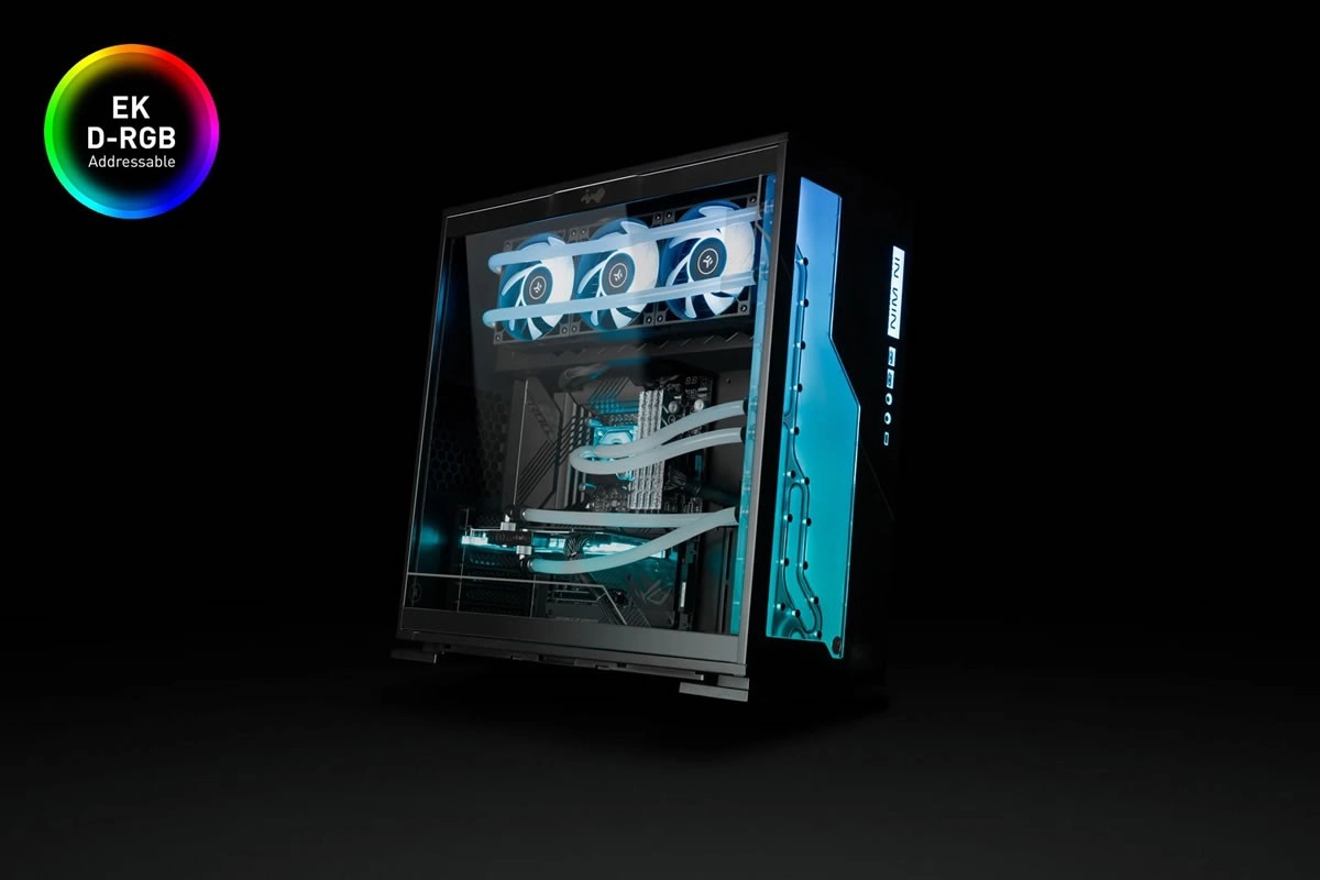 COMPUTEX 2021 : EK-Classic InWin 303EK D-RGB, un boitier avec une distroplate int�gr�e
