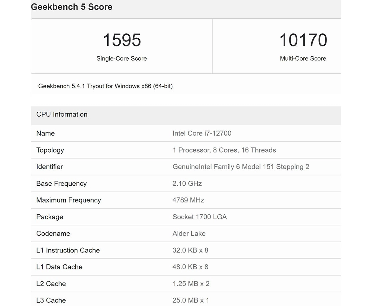 Processeur Intel Core i7-12700 : �quivalent au Ryzen 7 5800X ?