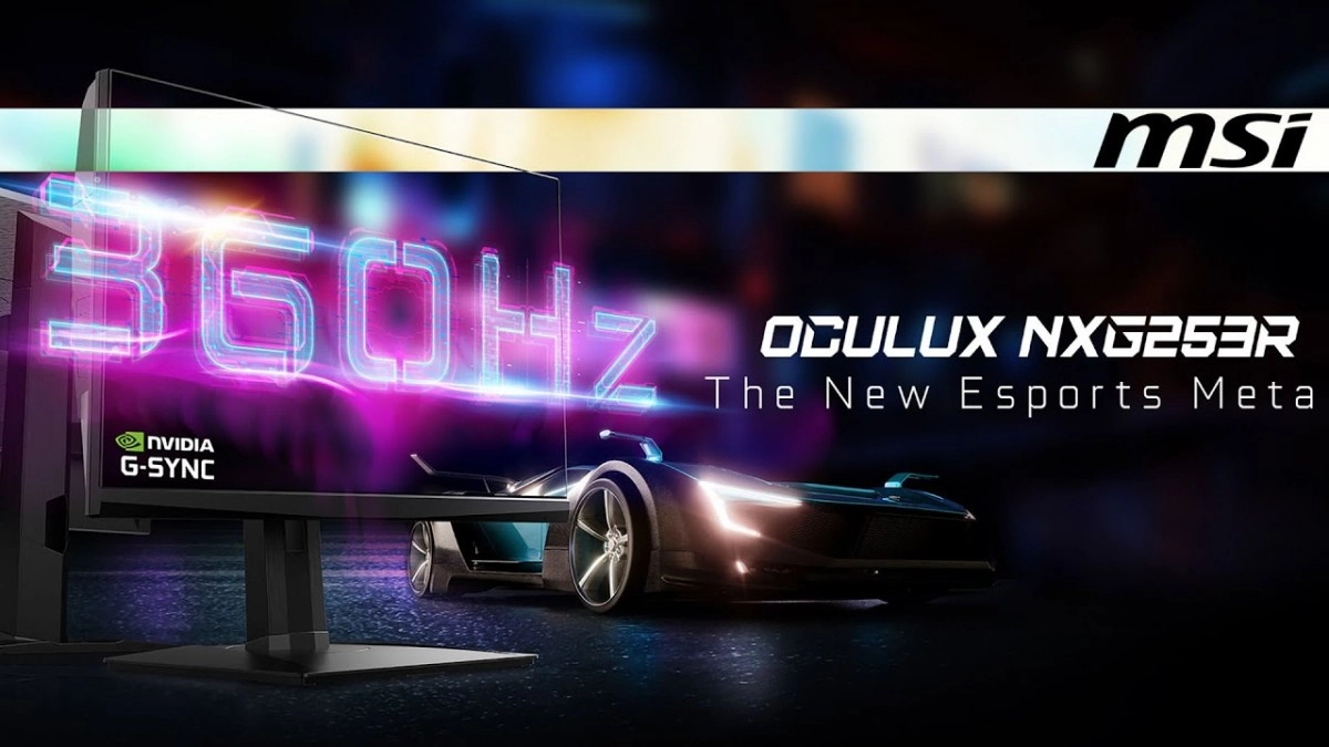  L'�cran Oculux NXG253R de MSI avec sa dalle 360 Hz passe au labo de Cowcotland
