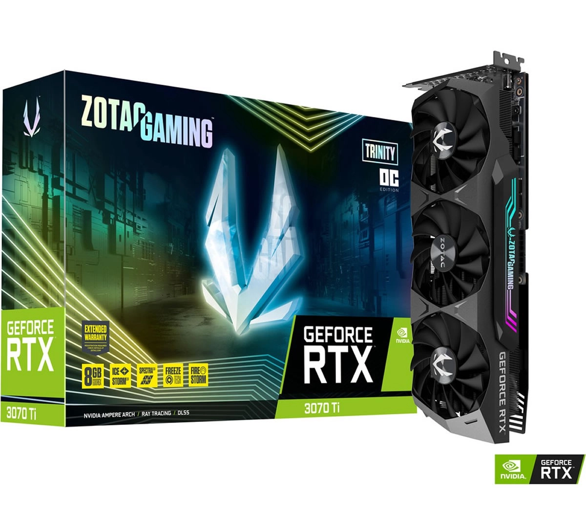 De la Zotac Gaming GeForce RTX 3070 Ti TRINITY OC (LHR) disponible � 949 euros