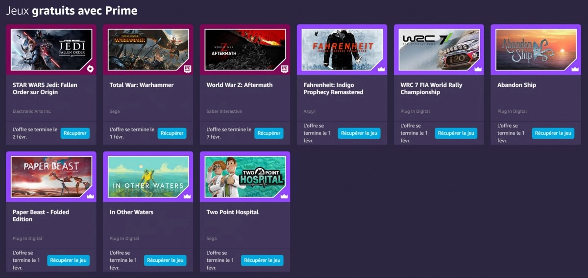 Bon Plan : Prime Gaming, du lourd pour janvier !
