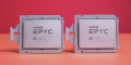 AMD EPYC Milan-X 7773X 3D V-Cache, avec 804 Mo de mémoire cache, s'affiche à 4.8 GHz...