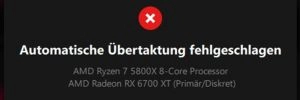 Le logiciel AMD Adrenalin GPU peut arbitrairement modifier les param�tres de votre CPU