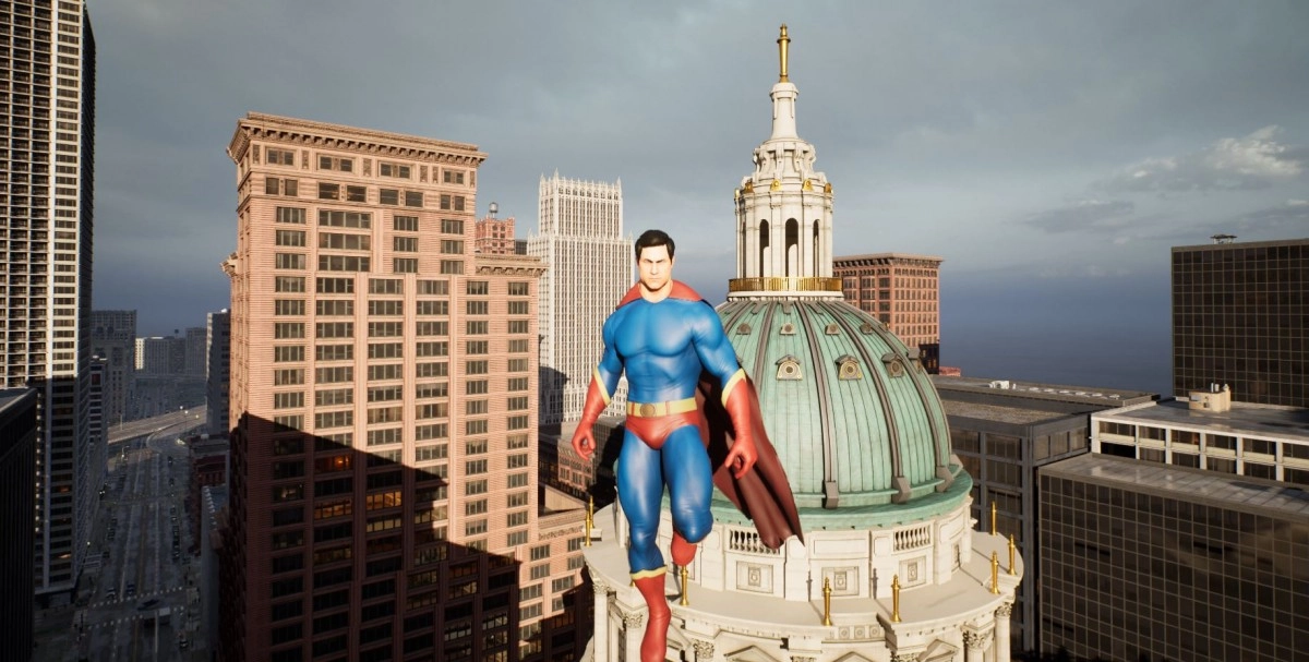 Superman arrive, non officiellement, en Unreal Engine 5