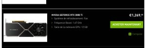 Fait rare, trois cartes graphiques RTX 30x0 Founders Edition disponibles chez NVIDIA