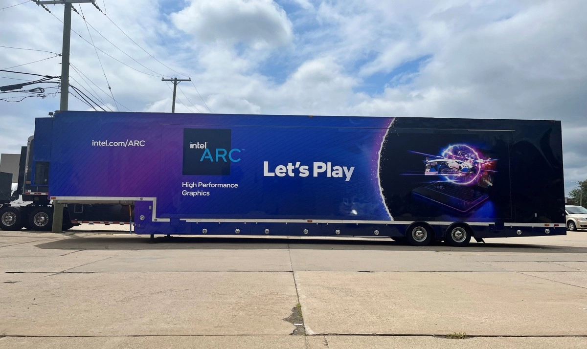 Le bus gaming Intel Arc ferait une apparition � la LANfest