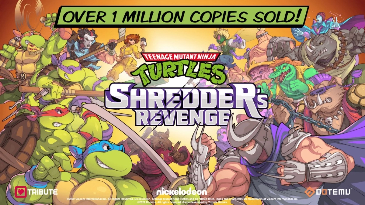 TMNT Shredder's Vengence, plus d'un million de copies vendues en une semaine