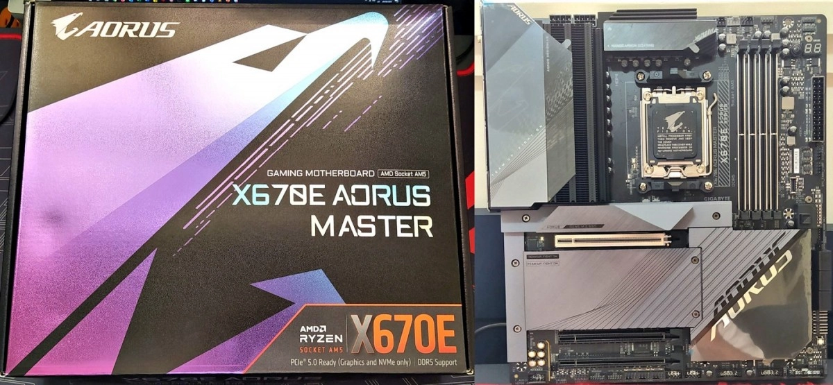 On peut d�j� d�couvrir la AX670E Aorus Master en images