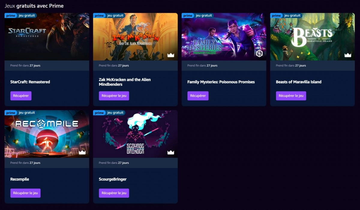 Bon Plan : les jeux offerts contre abonnement pour ao�t sur Prime Gaming