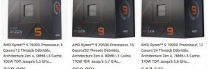 Les AMD Ryzen 7000 d�j� au prix, voire sous les prix annonc�s