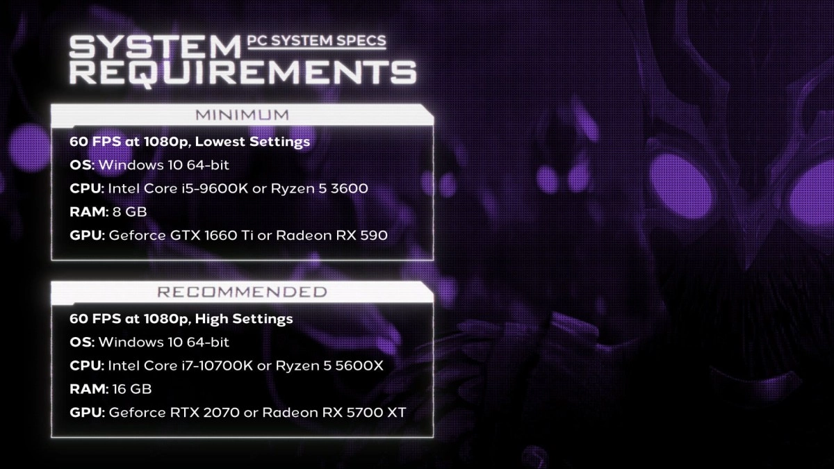 Quel PC pour jouer � Gotham Knights ?